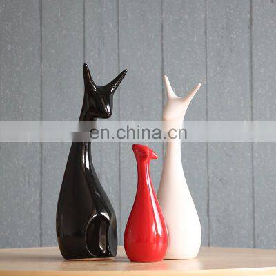 Best Price Home Furnishing Art Supplies Ceramic Deer Craft photo-2