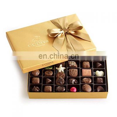 Custom Truffle Empty Paper Gift Luxury Chocolate Box Packaging With Dividers