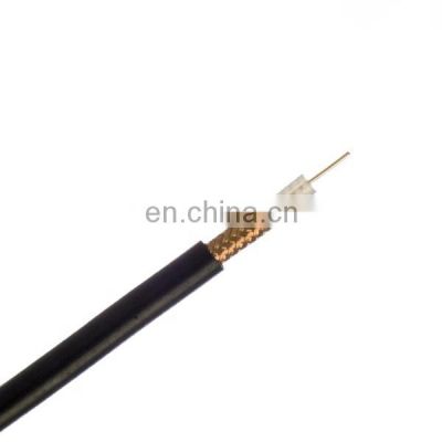 1.02mm Bare Copper Conductor RG59 Coaxial Cable With 96x0.12mm Braiding