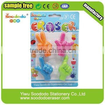 clay fancy pencil finger shaped eraser cap