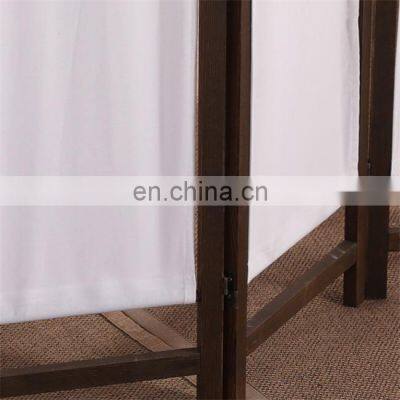 Living Room Decorative Movable Wooden Screen 4-leaf Folding Room Divider photo-3