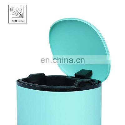 BSCI Factory Embossed 5 Liters Kitchen Cabinet Bin Classic Strong Feet Pedal Stainless Steel Garbage Can Step Bin photo-2