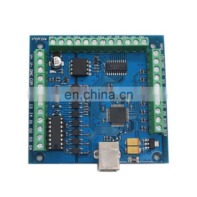 MACH3 4-Axis USB CNC Controller Card Smooth Stepper Motion Control for CNC Engraving 12-24V 100KHz