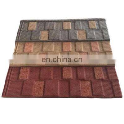 Interlocking Panels Classical Type Galvalume Color Stone Coated Metal Roof Tile photo-5