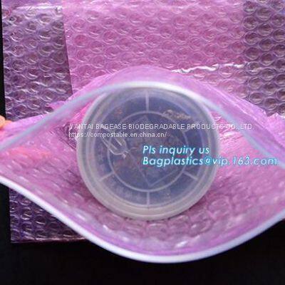 Custom ziplock zipper bubble bag/bubble slider bag,Shielding Bag Aluminum Foil Bag Metallized Foil Bag Nylon Vacuum Bag