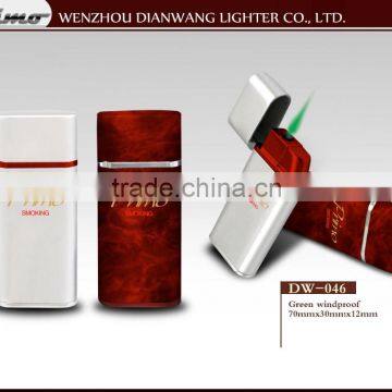 FASHION LIGHTER WITH GREEN FLAME adjustable cigarette lighter advertising lighters beautiful cigarettes lighter