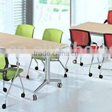 Sectional Wood Folding Conference Table Furniture photo-5