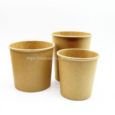 Hot Sell Disposable Custom Print green paper salad bowl with lids buy online