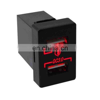 Special Car Dedicated Dual QC Fast Charge Dual USB Port Socket Car Charger In-situ Original Mobile Phone Navigation Charger photo-4