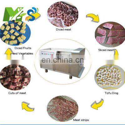 MS Automatic Frozen And Fresh Chicken Pork Beef Fish Mutton Meat Cubes Cutter Machine Chicken Strip Vertical Slicing Machine photo-2
