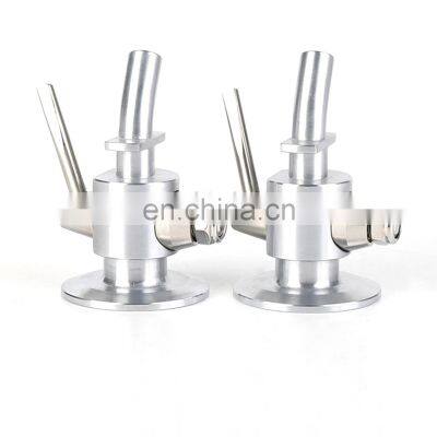 Sanitary stainless steel aseptic tri clamp sample valve for beer