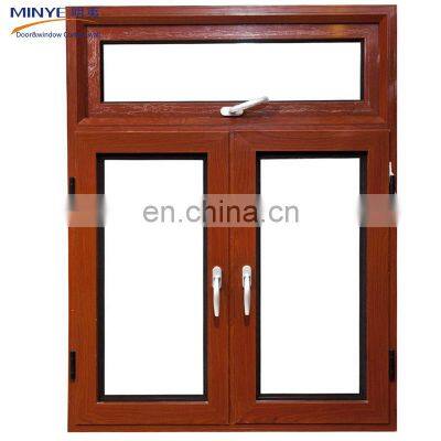 Wooden Window Frames Designs / Office Use Wood Grain Finish Aluminum Window