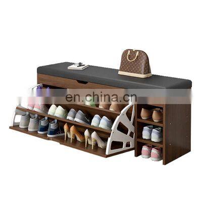 Nordic Wood Shoe Cabinet Shoe Racks Cabinet Storage Organizer photo-4