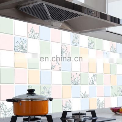 200 inch Kitchen adhesive modern wall paper wallpaper rolls stick Refractory Oil pollution protect Waterproof