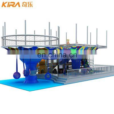 Fun Play Equipment Indoor Playground Crochet Climbing Rainbow Net For Kids photo-3