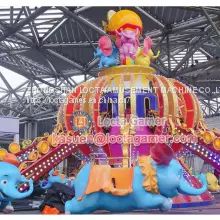 Zhongshan Tai Le play children's indoor and outdoor small and medium-sized rotating aircraft automatic lifting Dumbo new amusement equipment