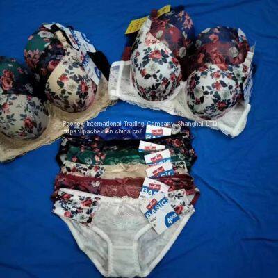 Women's Fashion Printed Bra & Panties Set