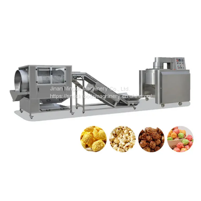 Industrial Popcorn Making Machine Manufacturers Factory Price Coated Flavored Popcorn Processing Line