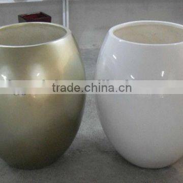 pottery and porcelain glossy large flowerpot