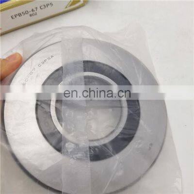 Supper High Speed Ceramic Ball Bearing EPB50-67 C3P5B Bearing size 50x130x31 mm