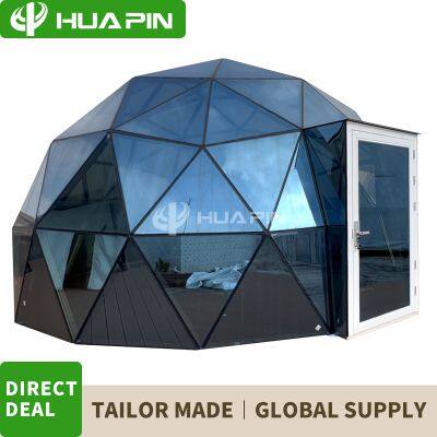 Tent Factory Aluminum Alloy Frame Glass Wall Luxury Camping Party Dome Tent photo-2