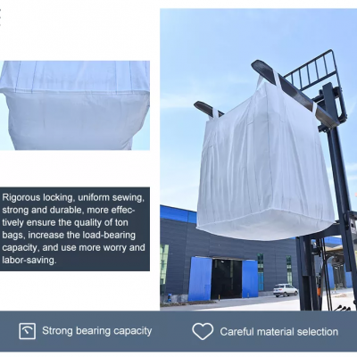 Supplier Jumbo Bean Size 90x90x120cm Recycle Jumbo Bag Jute Stacking Big Bag Rack Baffle Bulk Bag photo-4