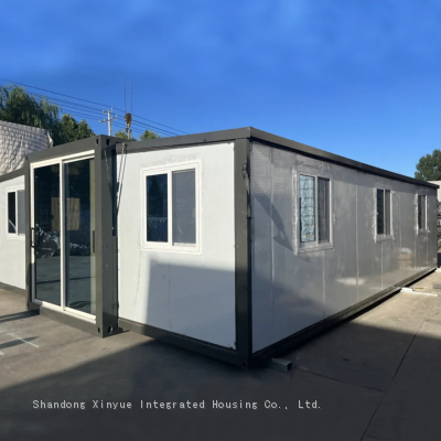Luxury Oem Factory Low Price 2025 Extended Container House Expandable Prefab Living 20ft 40ft With 3 Bedrooms