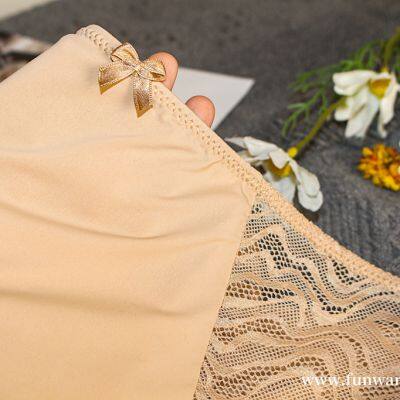 Underwear for Women Lace No Show Bikini Soft Breathe Seamless Panties Ladies Sexy Hipster Set