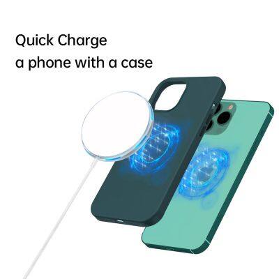Magnetic Wireless Charger 15w for IP16-12 Magnet Charging Pad Chargers With Blue LED Light Strong Magnetic Mobile Phone Charge photo-3
