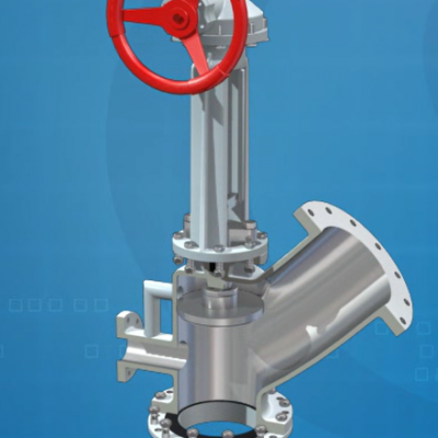 Special Tank Bottom Angle Valve For Coal Slurry