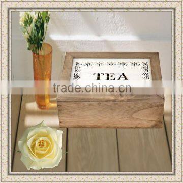 2016 black tea custom wooden gift box american style coffee storage box tea packaging boxfor wholesale