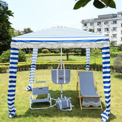 Custom Logo Beach Cabana OEM Service Available Quick Dry Fabric With Carry Bag photo-2