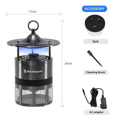 Outdoor Mosquito Trap Lamp Mosuiqto Killer Mrs Mosquito MM400-Premium Stainless Steel Outdoor Trap