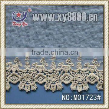 China Factory Cotton Nylon Mesh Lace