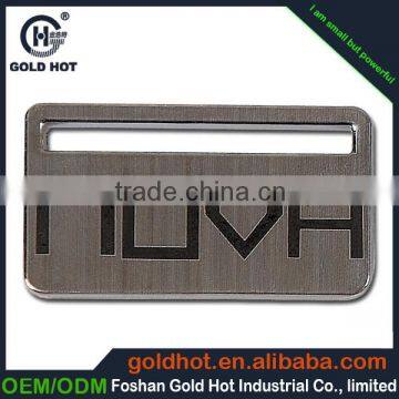 private stainless steel metal nameplate trademark logo label sticker tag