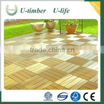 Outdoor wood plastic composite WPC diy decking flooring