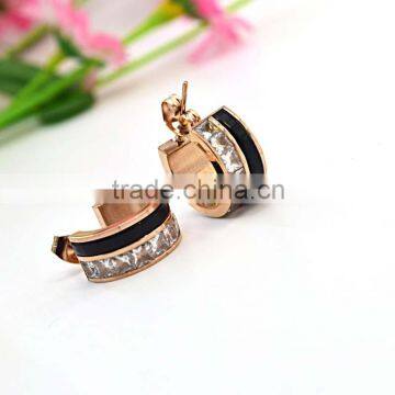 Wholesale Fashion Jewelry Cheap Wholesale Crystal Gold Stud Earrings photo-4
