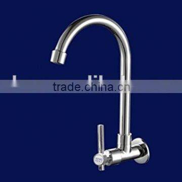 Chrome Finish Kitchen Basin Wall Mount Mixer Faucet Tap