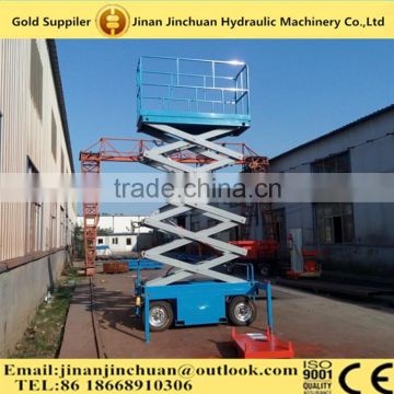 electric hydraulic scissor lift/self propelled scissor lift 6m/300kg