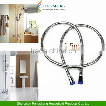 Chrome PVC Shower Hose 1.5m Hi Flow Large Bore