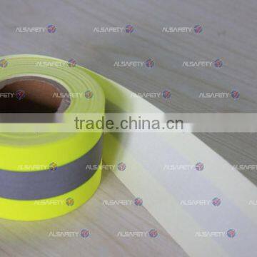 Fluorescent Yellow-Green Flame Retardant Reflective Fabric photo-3