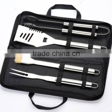 China Supplier Wholesale stainless steel bbq tool set with nylon bag