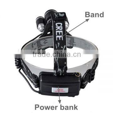 Outdoor High Power 3 LED 3000lm 3 Models Waterproof Hunting Headlamp photo-3