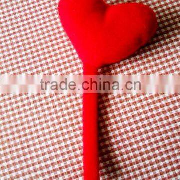 Plush 20cm Tall Red Heart Bookmark/Soft 20cm High Bookmark With Stuffed Red Heart/Heart Shaped Bookmark photo-2