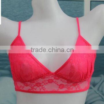 Top quality sale transparency teen bra top