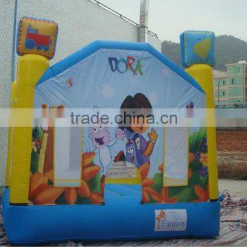 dora inflatable jumping castle / kids castle beds / castle inflatable