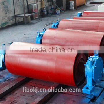 Dia 500mm rubber lagged heavy duty belt conveyor drum pulley