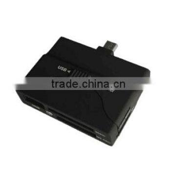 Mini Multifunction Micro USB OTG 31-in-1 Card Reader and One Port USB Hub photo-2