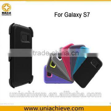 Case for Samsung S6 Edge/S7 Edge Armor Hybrid Robot Phone Case With Full Body Covered Red photo-2