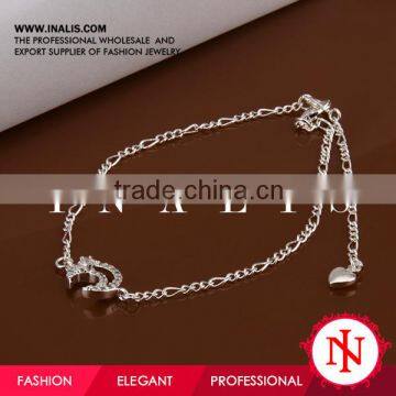 2014 wholesale sterling silver sports anklets A022